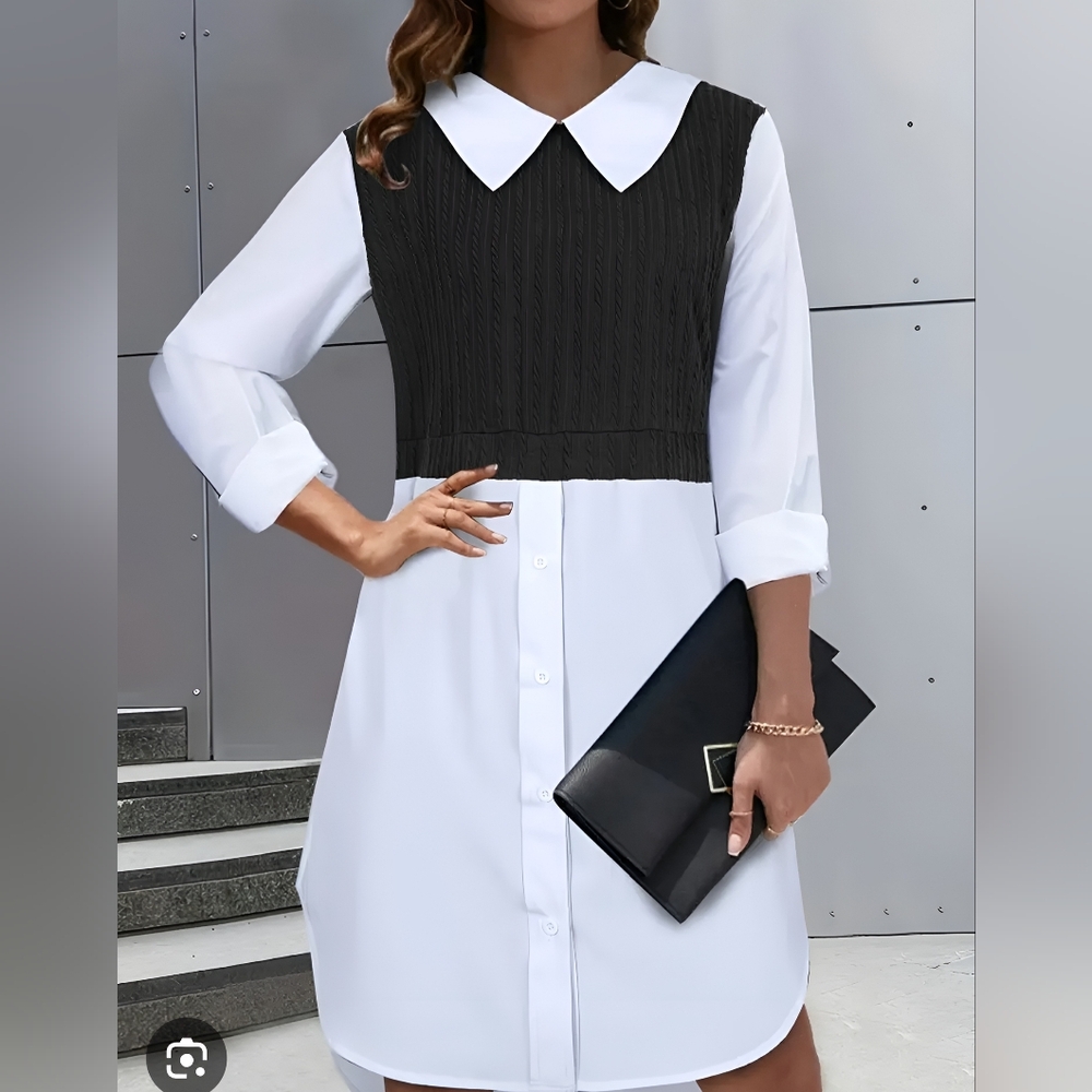 Black and White Women's Dress